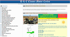 Desktop Screenshot of dcclassicmotorcycles.co.uk